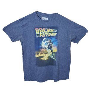 Mens XL Back To The Future Graphic T shirt Retro
